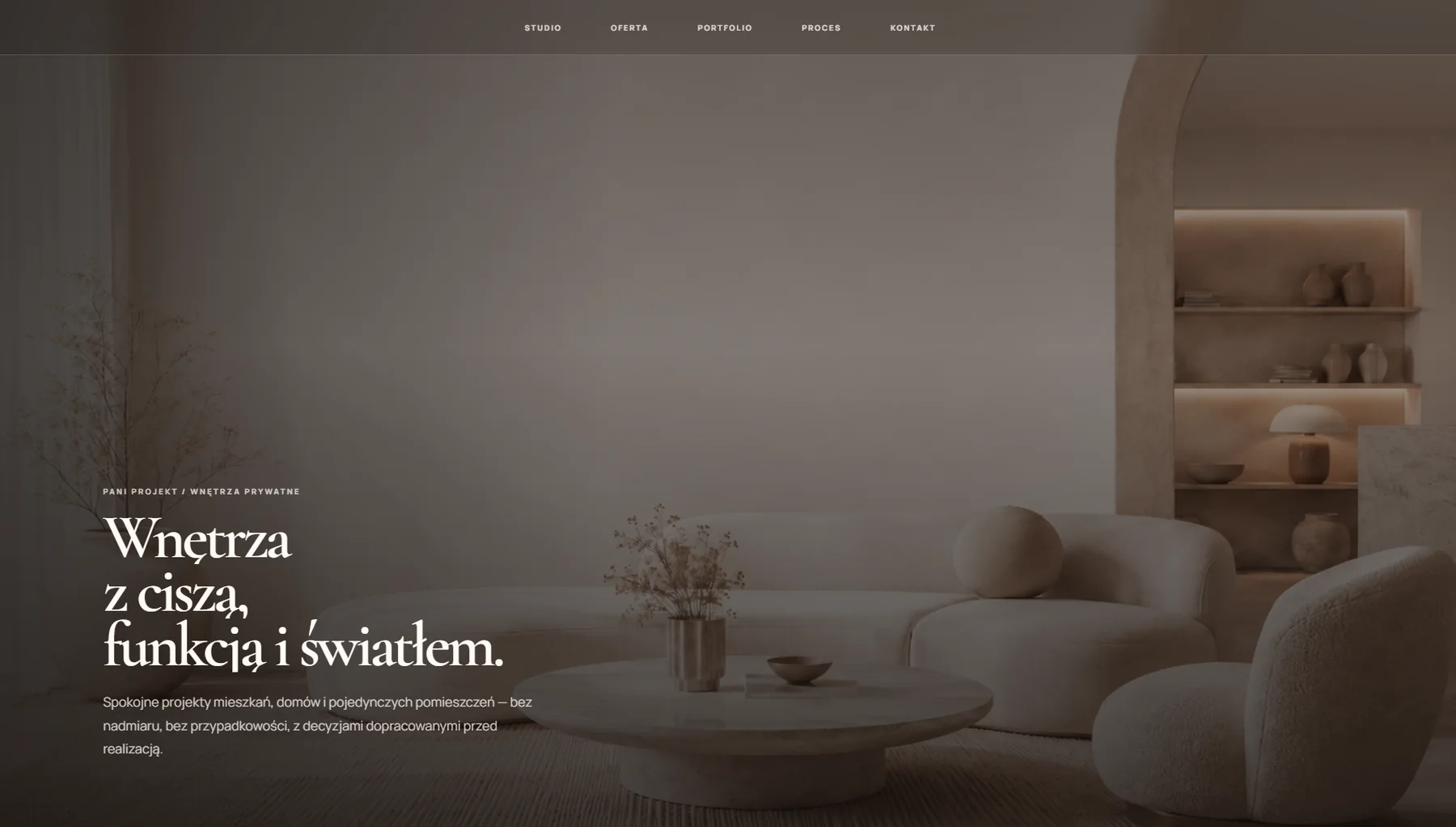 Strona Pani Projekt na komputerze